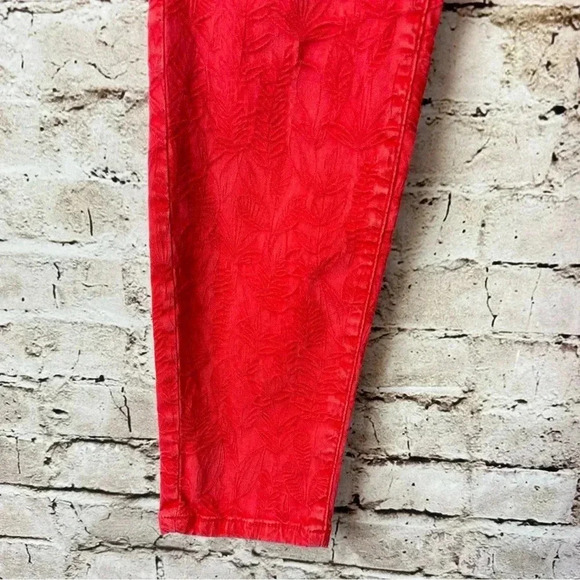 Anthropologie Pilcro and the Letterpress High Rise Skinny Ankle Jeans Sz 30 Red - Picture 6 of 14